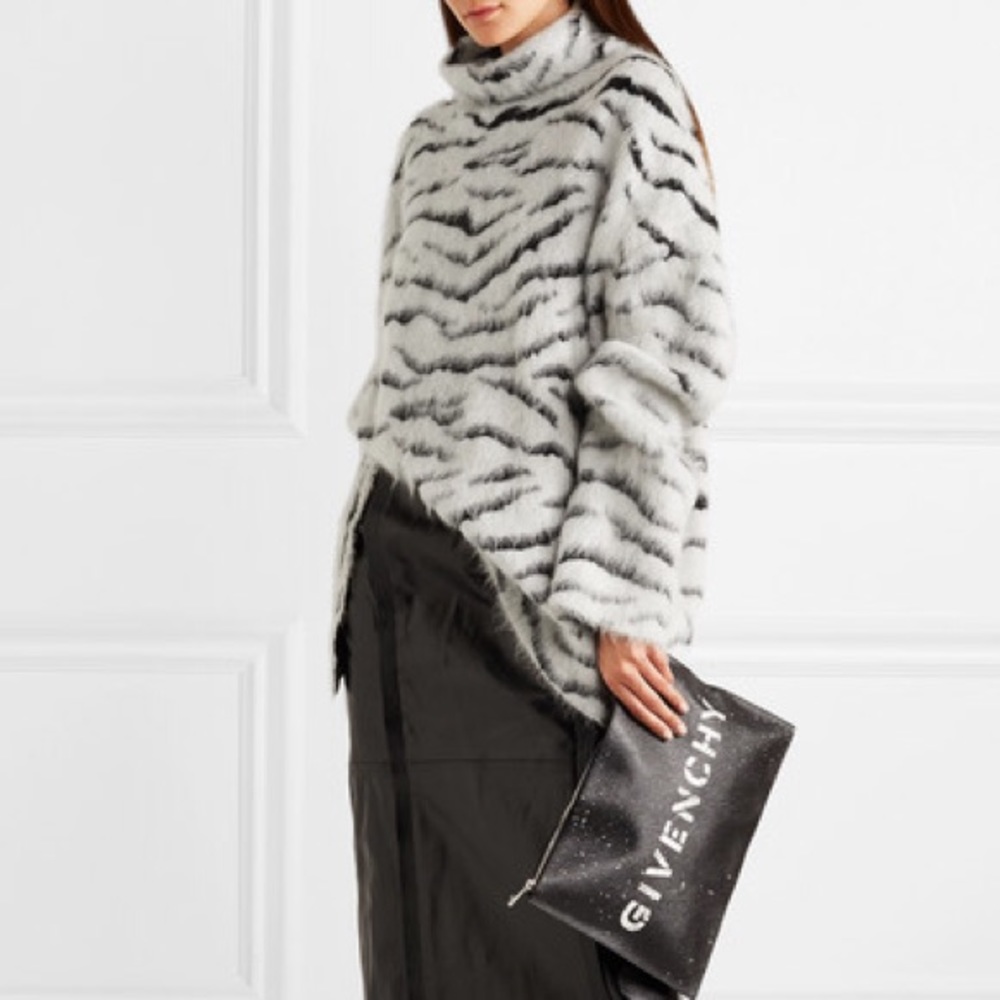 Givenchy Zebra Stripe Turtleneck - image 1